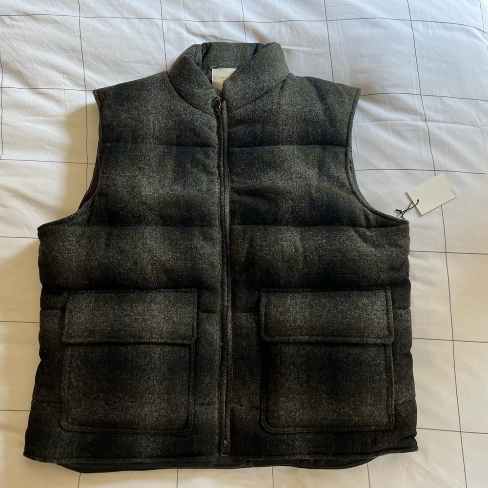 Aime Leon Dore ALD Filled Heritage Vest Green Plaid FW22 Men’s Size XL NYC